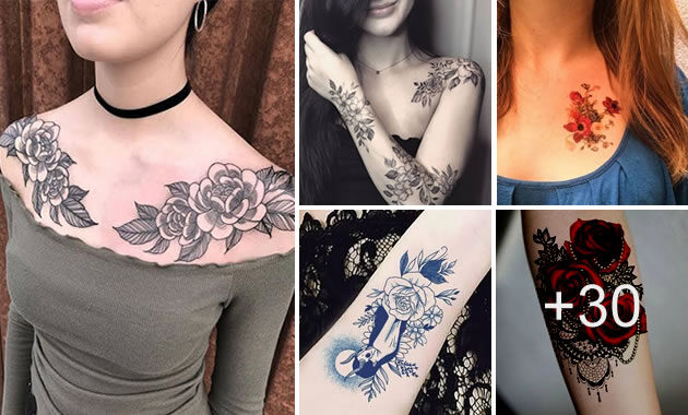 Tatuajes de flores hermosas