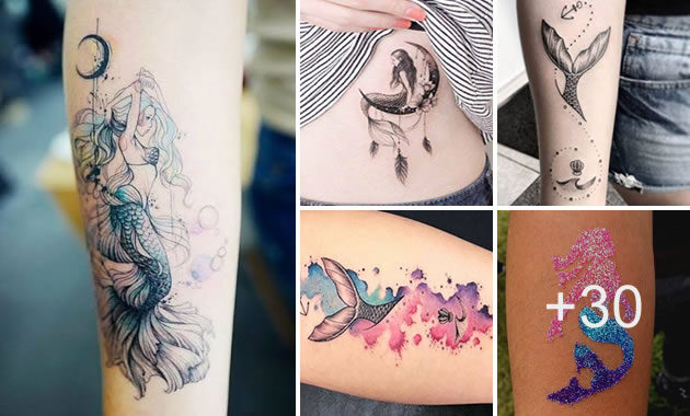 Tatuajes de sirenas para mujeres