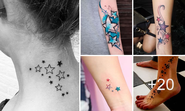 Tatuajes de estrellas para mujer