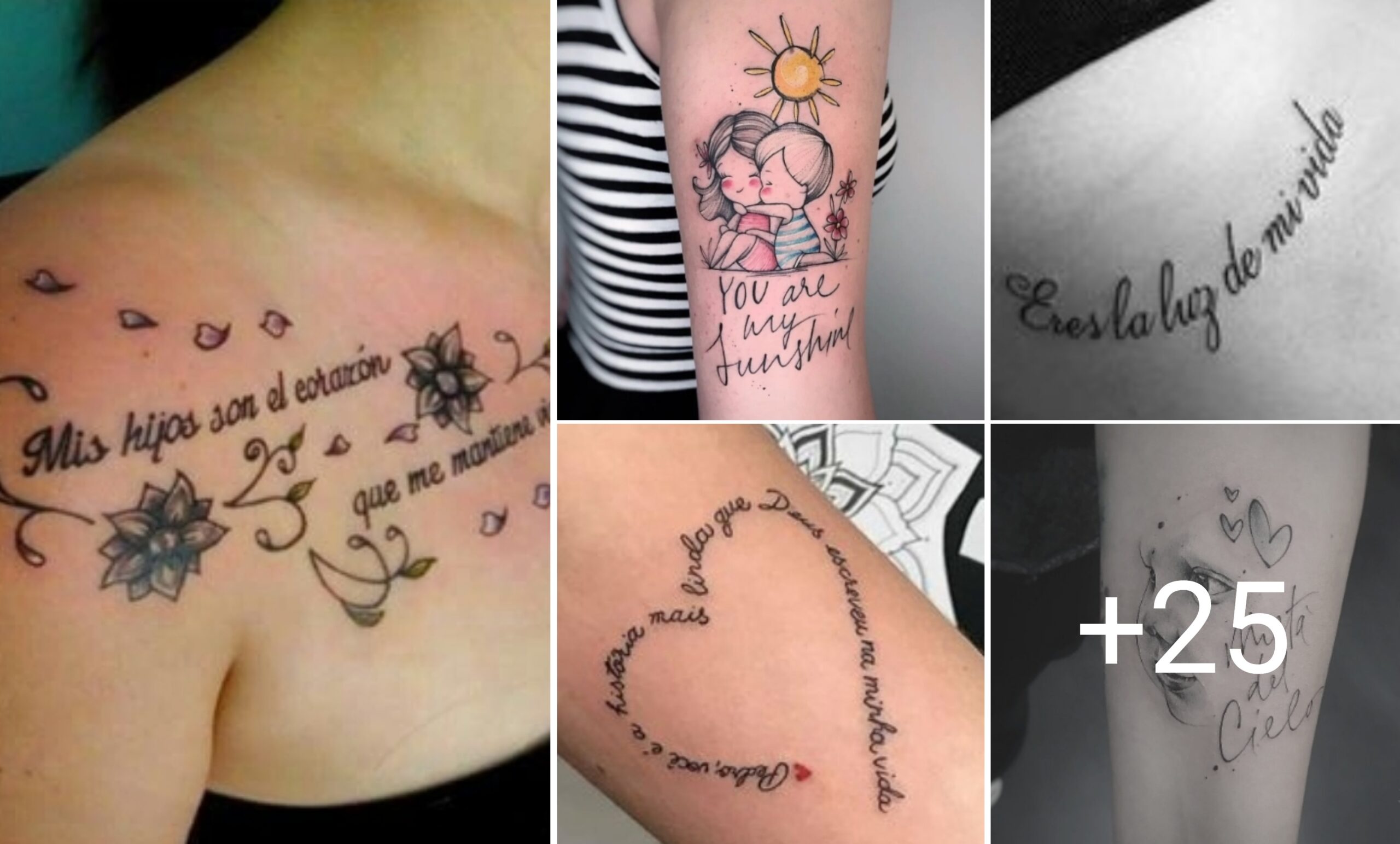 Tatuajes de frases de amor para hijos